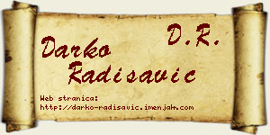 Darko Radisavić vizit kartica